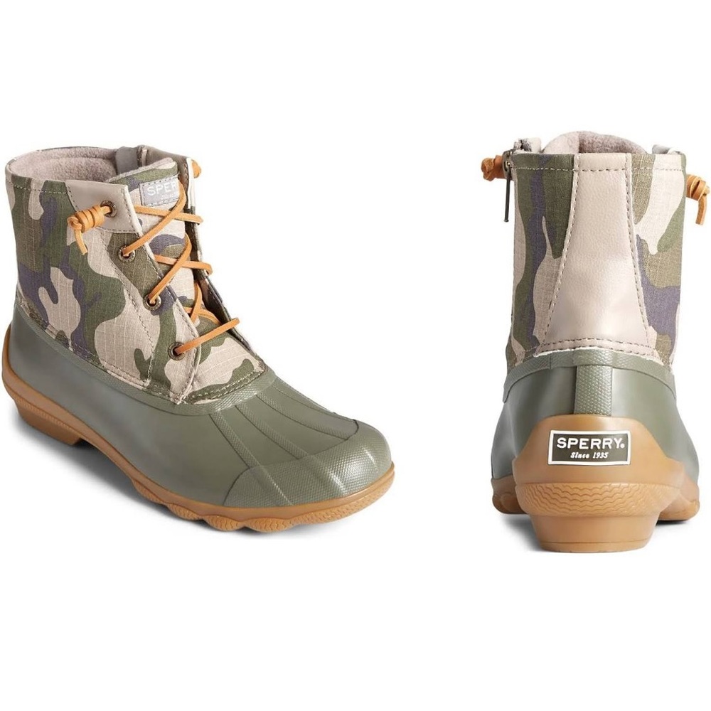 NWT Green Camouflage Sperry Syren Gulf Duck 🦆 Book - Picture 2 of 2